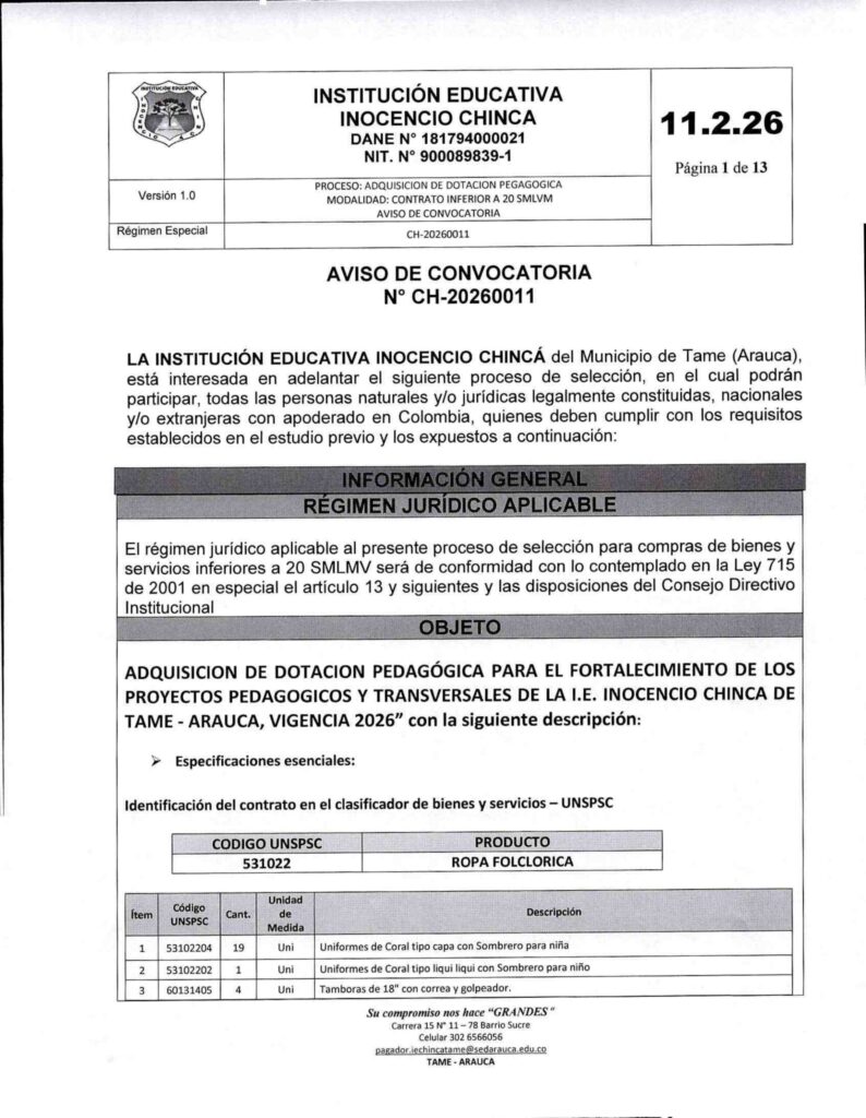 11.2.26 AVISO DE CONVOCATORIA CH-20260011